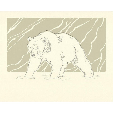 River Walk II Gold Ornate Wood Framed Art Print with Double Matting by Green, Jacob