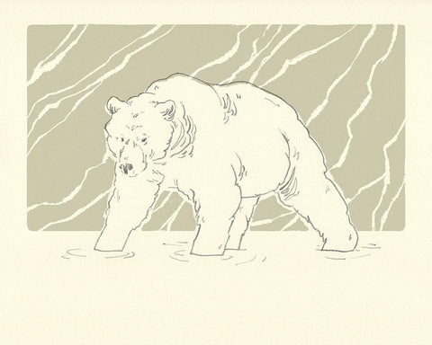 River Walk II Black Ornate Wood Framed Art Print with Double Matting by Green, Jacob