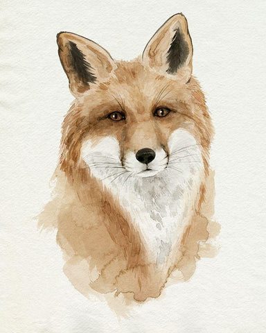 Den Mother II White Modern Wood Framed Art Print with Double Matting by Popp, Grace