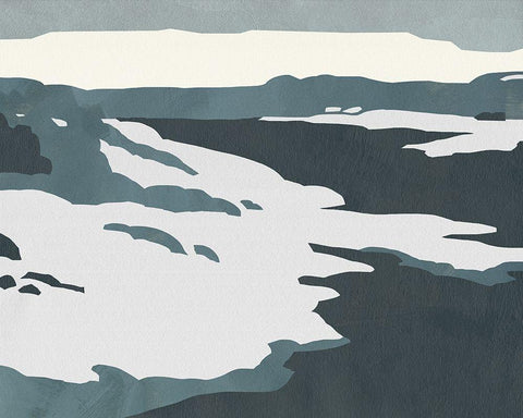 Cutter Island III Black Ornate Wood Framed Art Print with Double Matting by Green, Jacob