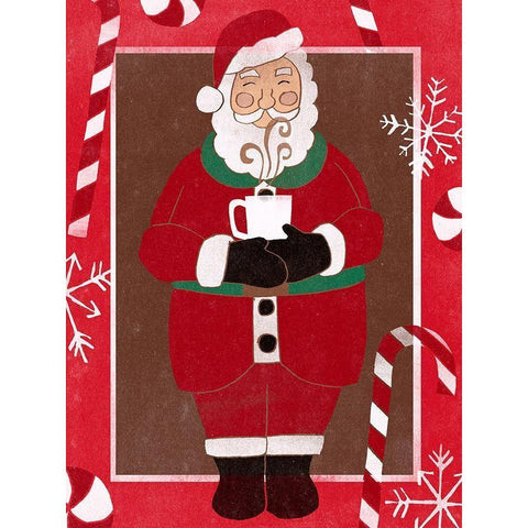 Cozy Cocoa Christmas II Gold Ornate Wood Framed Art Print with Double Matting by Vess, June Erica