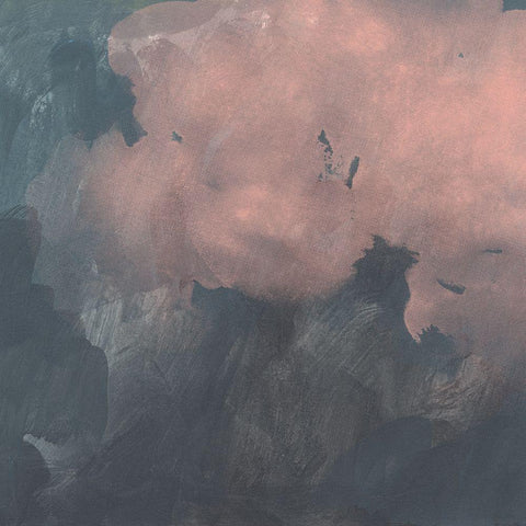 Sunset Aura II Black Modern Wood Framed Art Print with Double Matting by Green, Jacob