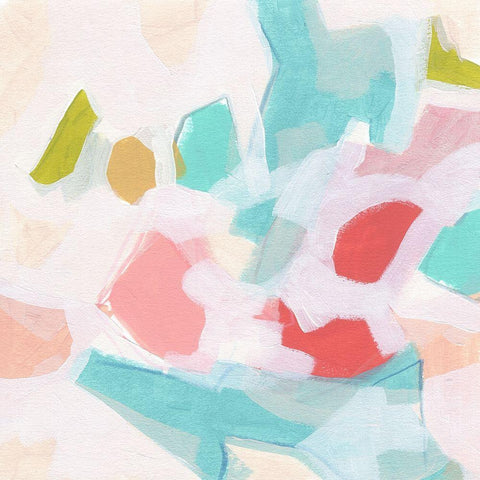 Mosaic Momentum III Black Modern Wood Framed Art Print with Double Matting by Vess, June Erica