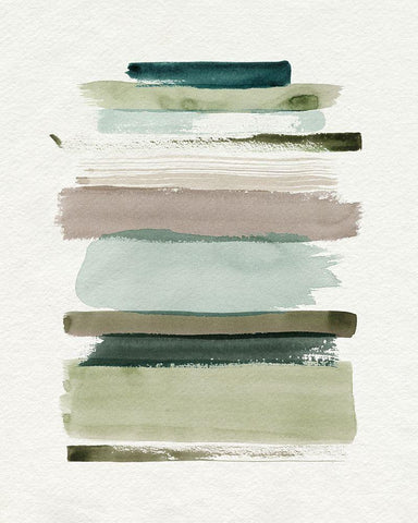 Grass Stains I Black Ornate Wood Framed Art Print with Double Matting by Popp, Grace