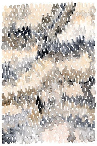 Pebble Beach I White Modern Wood Framed Art Print with Double Matting by Popp, Grace