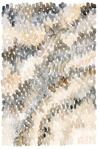 Pebble Beach II Black Ornate Wood Framed Art Print with Double Matting by Popp, Grace