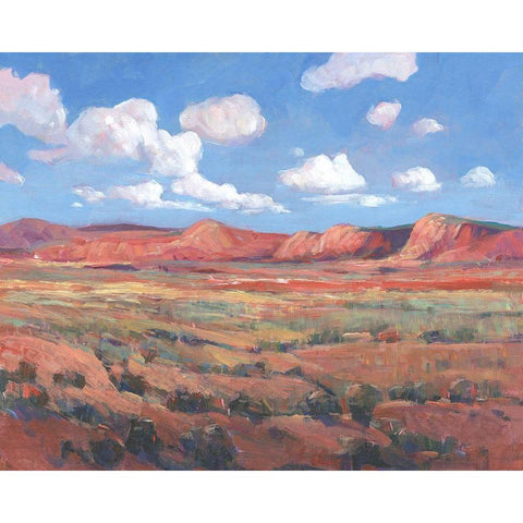 Distant Mesa I Black Modern Wood Framed Art Print with Double Matting by OToole, Tim