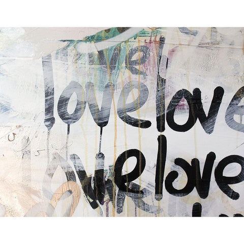 Crazy Love II White Modern Wood Framed Art Print by Youngstrom, Kent