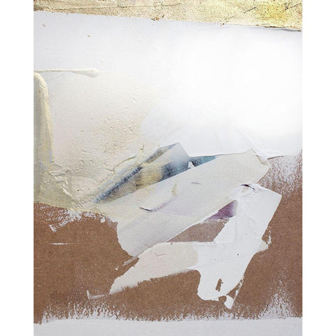 Gold Divided I White Modern Wood Framed Art Print by Youngstrom, Kent