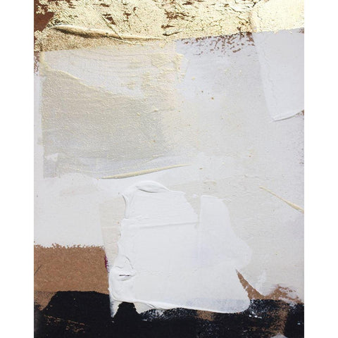 Gold Divided II Black Modern Wood Framed Art Print with Double Matting by Youngstrom, Kent