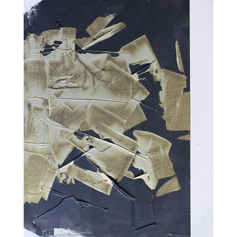 Gold Divided IV White Modern Wood Framed Art Print by Youngstrom, Kent