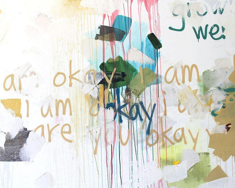 Im Okay I Black Ornate Wood Framed Art Print with Double Matting by Youngstrom, Kent