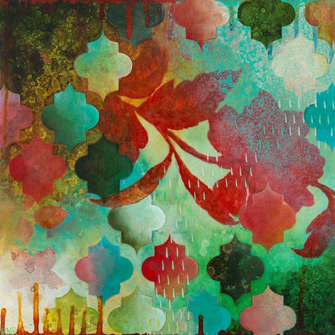 Cheerful IV Black Modern Wood Framed Art Print by Robinson, Heather
