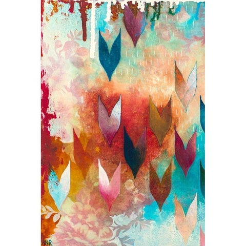Dewy I White Modern Wood Framed Art Print by Robinson, Heather