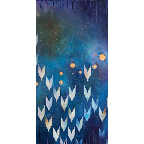 My Constellation II Gold Ornate Wood Framed Art Print with Double Matting by Robinson, Heather