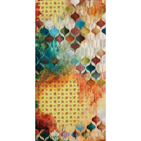 Nostalgic Geo I Black Modern Wood Framed Art Print with Double Matting by Robinson, Heather