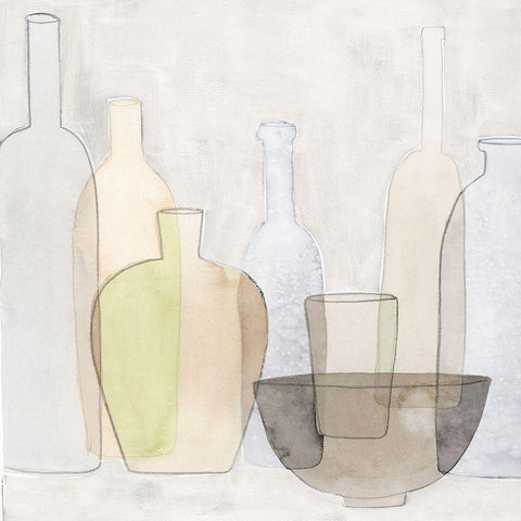 Found II Black Modern Wood Framed Art Print with Double Matting by Popp, Grace