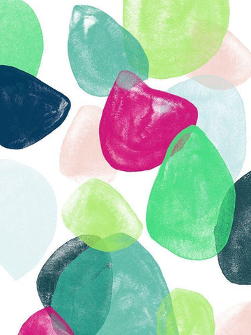 Paper Chase III White Modern Wood Framed Art Print with Double Matting by Vess, June Erica