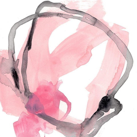 Salon Rouge I White Modern Wood Framed Art Print by Vess, June Erica