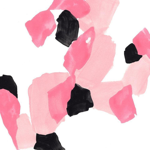 Salon Rouge III White Modern Wood Framed Art Print by Vess, June Erica