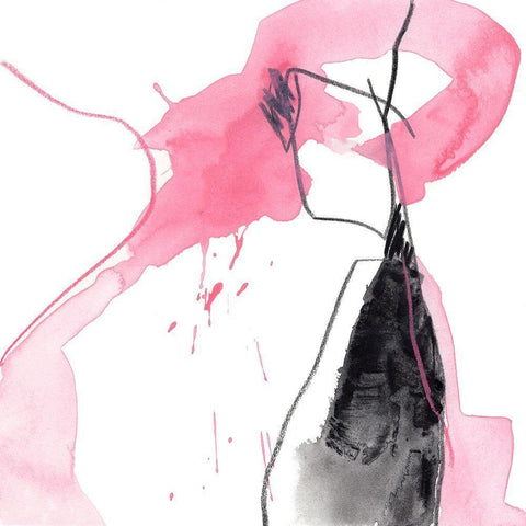 Salon Rouge IV Gold Ornate Wood Framed Art Print with Double Matting by Vess, June Erica