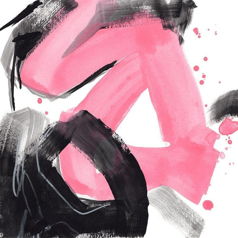 Salon Rouge V Black Modern Wood Framed Art Print with Double Matting by Vess, June Erica