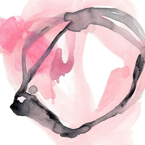 Salon Rouge VI Black Modern Wood Framed Art Print with Double Matting by Vess, June Erica