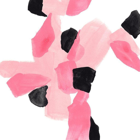 Salon Rouge VII Black Modern Wood Framed Art Print with Double Matting by Vess, June Erica