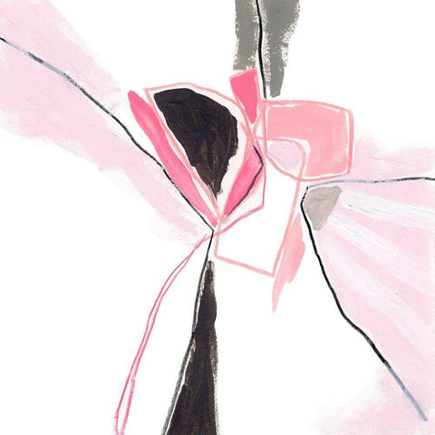 Salon Rouge VIII White Modern Wood Framed Art Print with Double Matting by Vess, June Erica