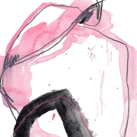 Salon Rouge IX White Modern Wood Framed Art Print by Vess, June Erica