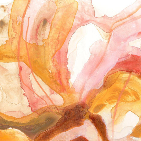 Sunset Marble IV Gold Ornate Wood Framed Art Print with Double Matting by Vess, June Erica