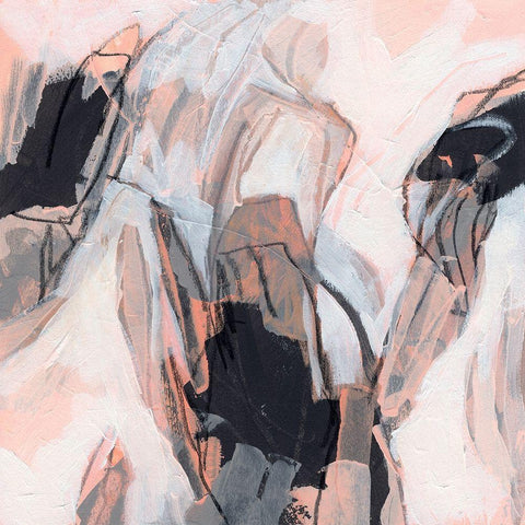 Tangerine Tango I White Modern Wood Framed Art Print with Double Matting by Vess, June Erica