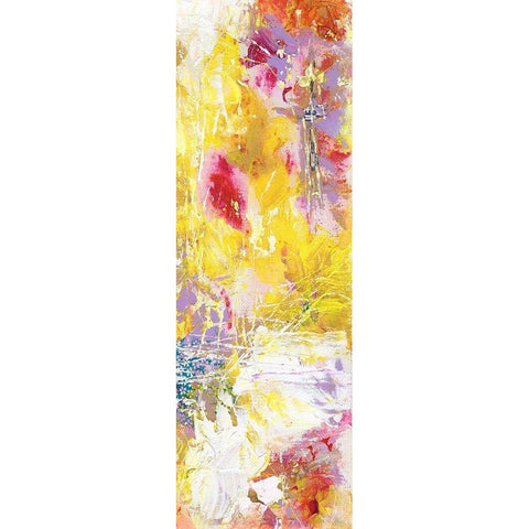 Yellow Abstract II Black Modern Wood Framed Art Print by Arbel, Lori