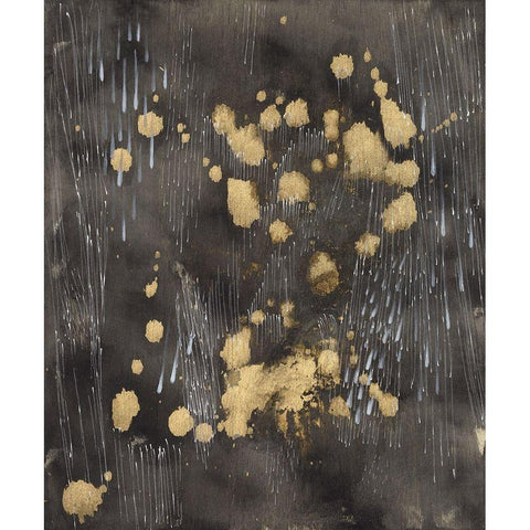 Cosmic Downpour Gold Ornate Wood Framed Art Print with Double Matting by Arbel, Lori