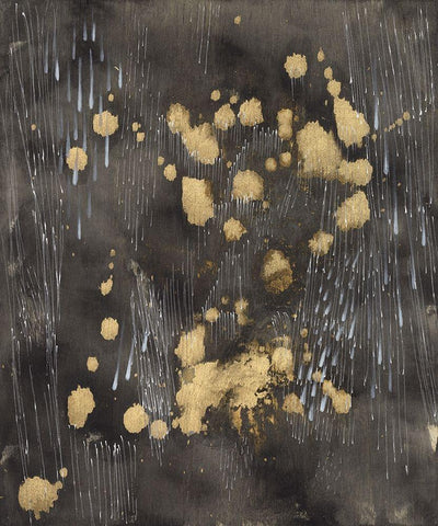 Cosmic Downpour Black Ornate Wood Framed Art Print with Double Matting by Arbel, Lori