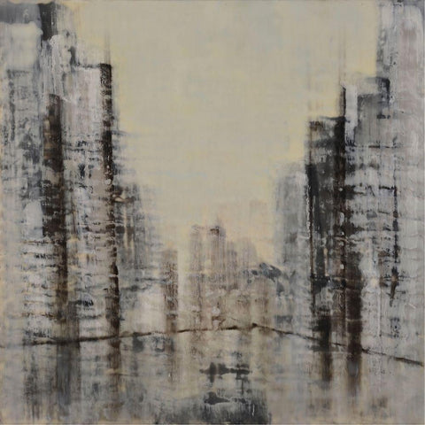 Distinct Without Difference Black Modern Wood Framed Art Print with Double Matting by Shanti, Shima