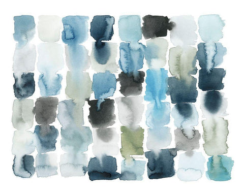 Moss and Water II Black Ornate Wood Framed Art Print with Double Matting by Popp, Grace