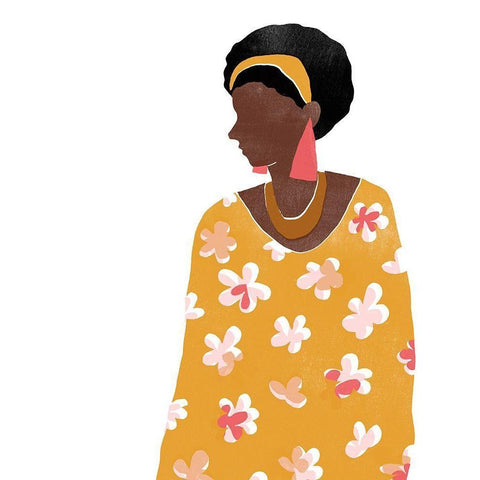 Pattern Poise II White Modern Wood Framed Art Print by Vess, June Erica