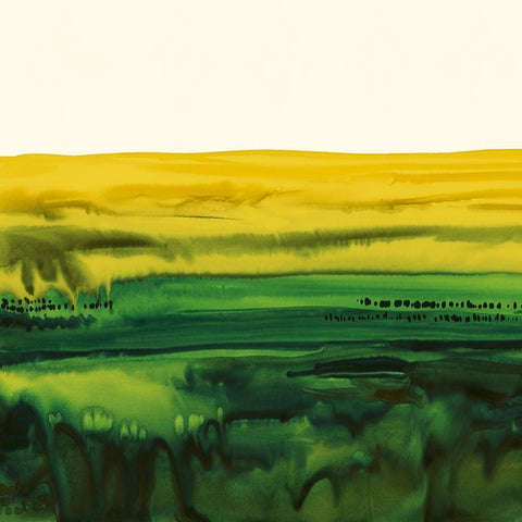 Melted Stratum I Gold Ornate Wood Framed Art Print with Double Matting by Popp, Grace