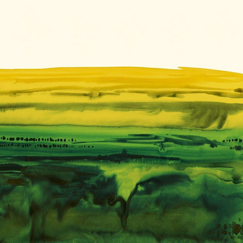 Melted Stratum II Black Modern Wood Framed Art Print with Double Matting by Popp, Grace