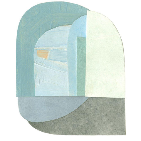 Morningtide I White Modern Wood Framed Art Print with Double Matting by Caroline, Emma