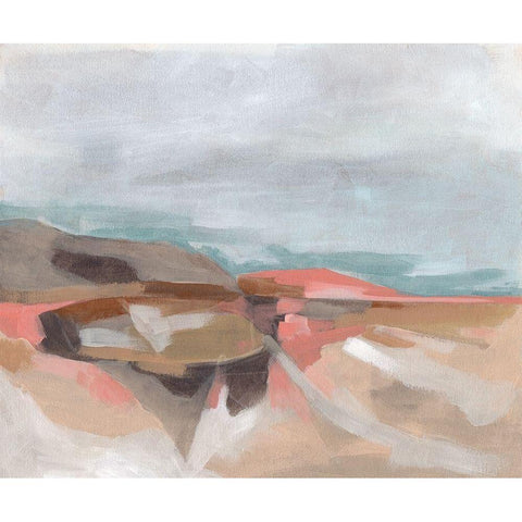 Tectonic Plateau I Black Modern Wood Framed Art Print by Vess, June Erica