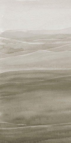Foggy I White Modern Wood Framed Art Print with Double Matting by Ludwig, Alicia