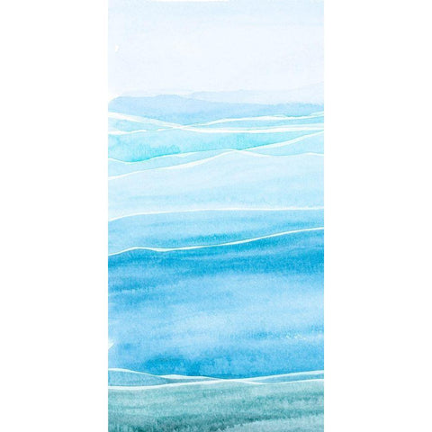 Wavy I White Modern Wood Framed Art Print by Ludwig, Alicia
