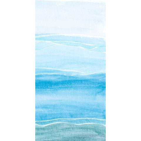 Wavy II Black Modern Wood Framed Art Print with Double Matting by Ludwig, Alicia