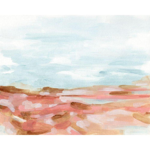 Sunset Shoals II Black Modern Wood Framed Art Print with Double Matting by Vess, June Erica