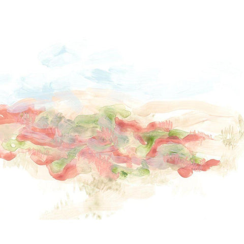 Dappled Dune I Black Modern Wood Framed Art Print with Double Matting by Vess, June Erica