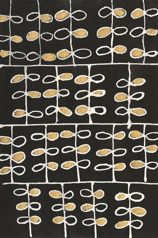 Gold Tested I White Modern Wood Framed Art Print with Double Matting by Moore, Regina
