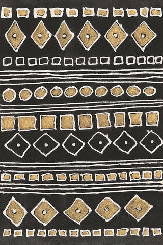 Gold Tested III White Modern Wood Framed Art Print with Double Matting by Moore, Regina