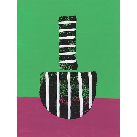 Colorful Isolation II Black Modern Wood Framed Art Print by Moore, Regina